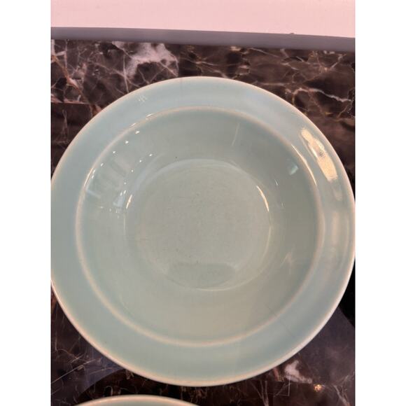 Vintage TS&T Luray Pastels Blue Rim Fruit Dessert Bowl 5 3/8" MCM Set Of 6 - Picture 9 of 9